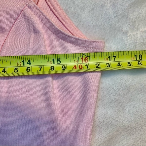 New TEXTILE Elizabeth and James Skater Dress Large Pale Pink Sleeveless Flare - Picture 13 of 16